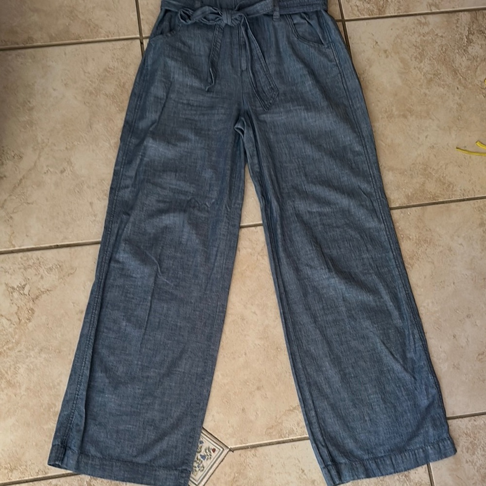 Gap Casual Blue Wide-Leg Pants